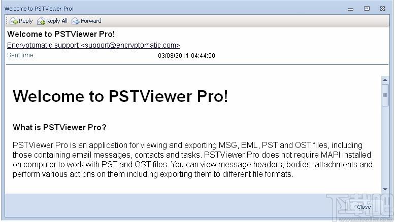 Encryptomatic PstViewer Pro下载,PST文档查看软件